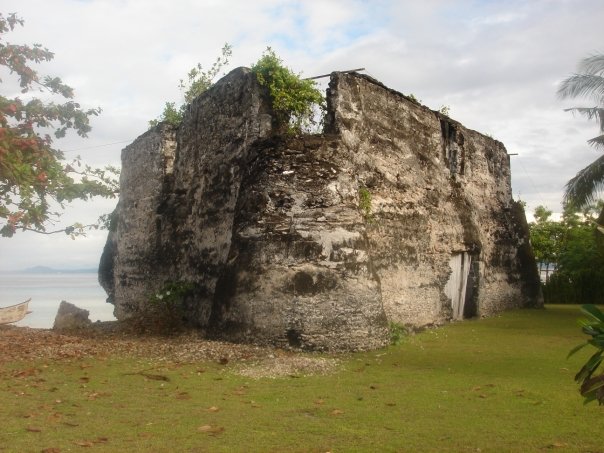 Bohol The ruins of an old Spanish Fort on nearby Pamilacan Island 