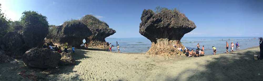 umbrella rocks agno pangasinan philippines