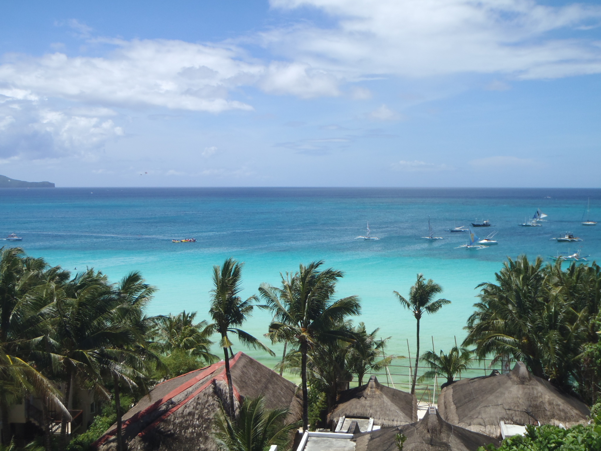 boracay island philippines overlooking Diniwid Beach 